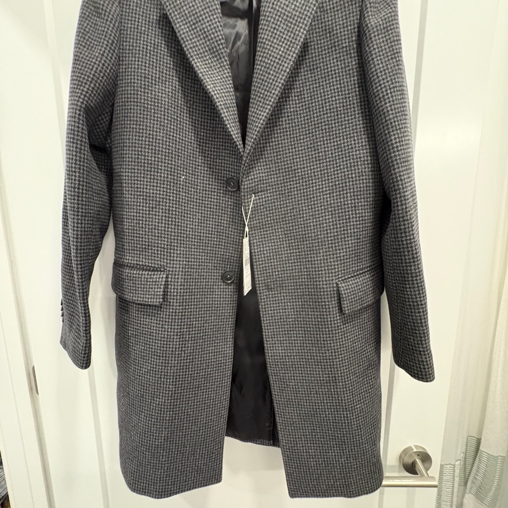 Oversize mens houndstooth jacket